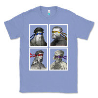Colony Blue Ninja Artists Leonardo Donatello Raphael Michelangelo Parody Renaissan Classic Tee - trangStudio