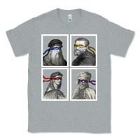 Heather Grey Ninja Artists Leonardo Donatello Raphael Michelangelo Parody Renaissan Classic Tee - trangStudio