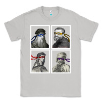 Moon Dust Ninja Artists Leonardo Donatello Raphael Michelangelo Parody Renaissan Classic Tee - trangStudio