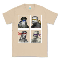 Mushroom Ninja Artists Leonardo Donatello Raphael Michelangelo Parody Renaissan Classic Tee - trangStudio