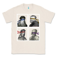 Natural Ninja Artists Leonardo Donatello Raphael Michelangelo Parody Renaissan Classic Tee - trangStudio
