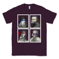 Plum Ninja Artists Leonardo Donatello Raphael Michelangelo Parody Renaissan Classic Tee - trangStudio