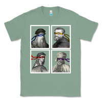 Sage Ninja Artists Leonardo Donatello Raphael Michelangelo Parody Renaissan Classic Tee - trangStudio