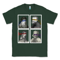 Ninja Artists Leonardo Donatello Raphael Michelangelo Parody Renaissan Classic Tee | Teevron