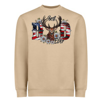 Mushroom Best Dad Ever Heavyweight Sweatshirt - CowhideDigitalArt