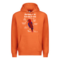 Carrot Anatomy of a female Eclectus Parrot Premium Hoodie - trangStudio