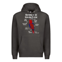 Anatomy Of A Female Eclectus Parrot Premium Hoodie | Teevron