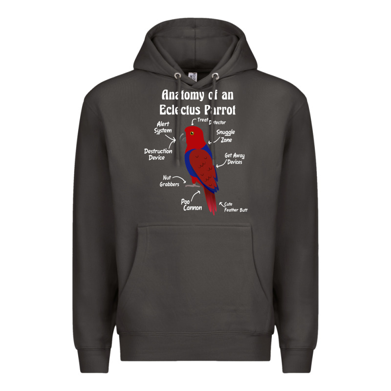 Anatomy Of A Female Eclectus Parrot Premium Hoodie by trangStudio | Teevron