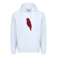 White Anatomy of a female Eclectus Parrot Premium Hoodie - trangStudio