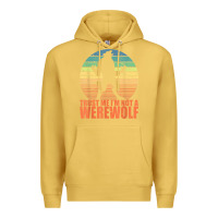 Antique Gold trust me i'm not a werewolf men boys halloween costume Premium Hoodie - trangStudio
