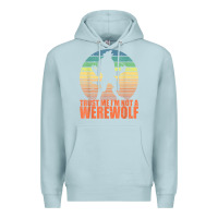 Blue Mist trust me i'm not a werewolf men boys halloween costume Premium Hoodie - trangStudio