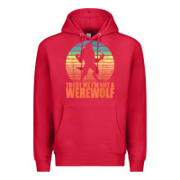 Cardinal trust me i'm not a werewolf men boys halloween costume Premium Hoodie - trangStudio