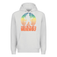 Dove Grey trust me i'm not a werewolf men boys halloween costume Premium Hoodie - trangStudio