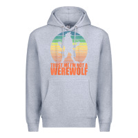 Heather Grey trust me i'm not a werewolf men boys halloween costume Premium Hoodie - trangStudio