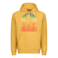 Mustard trust me i'm not a werewolf men boys halloween costume Premium Hoodie - trangStudio
