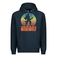 Navy trust me i'm not a werewolf men boys halloween costume Premium Hoodie - trangStudio
