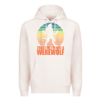Pale Pink trust me i'm not a werewolf men boys halloween costume Premium Hoodie - trangStudio