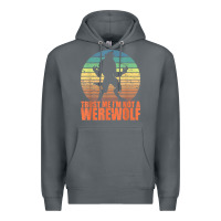 Rock trust me i'm not a werewolf men boys halloween costume Premium Hoodie - trangStudio