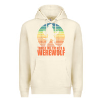 Sandshell trust me i'm not a werewolf men boys halloween costume Premium Hoodie - trangStudio
