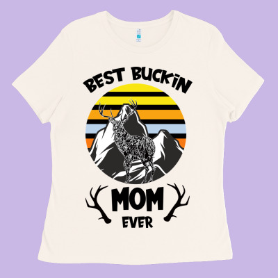 Best Buckin Mom Ever Ladies Tee Designed By Bettercallsaul