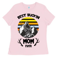 Bubblegum Pink Best Buckin Mom Ever Ladies Tee - Bettercallsaul