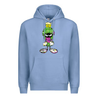Colony Blue Marvin The Martian Glitch Premium Hoodie - trangStudio