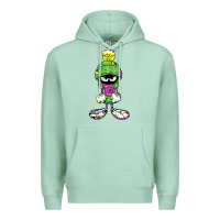 Seafoam Marvin The Martian Glitch Premium Hoodie - trangStudio