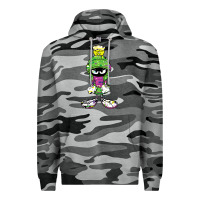 Slate Camo Marvin The Martian Glitch Premium Hoodie - trangStudio
