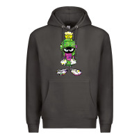 Smoke Marvin The Martian Glitch Premium Hoodie - trangStudio