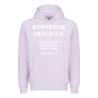 Lilac Remember Benghazi Patriotic For US Veteran Gift Premium Hoodie - trangStudio