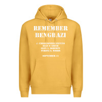 Mustard Remember Benghazi Patriotic For US Veteran Gift Premium Hoodie - trangStudio