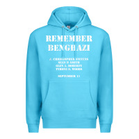 Ocean Blue Remember Benghazi Patriotic For US Veteran Gift Premium Hoodie - trangStudio