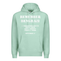 Seafoam Remember Benghazi Patriotic For US Veteran Gift Premium Hoodie - trangStudio
