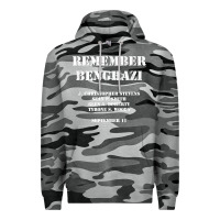 Slate Camo Remember Benghazi Patriotic For US Veteran Gift Premium Hoodie - trangStudio