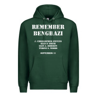 Sports Green Remember Benghazi Patriotic For US Veteran Gift Premium Hoodie - trangStudio