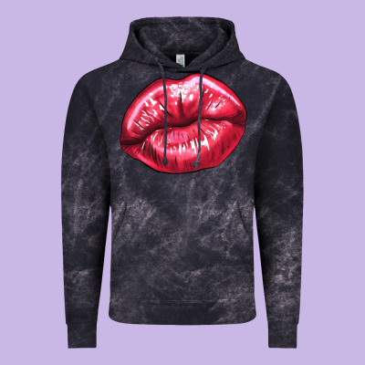 Lip Mark Valentine's Day Vintage Hoodie Designed By Howdyjamesfarm