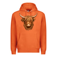 Carrot long haired cow Premium Hoodie - Jasminsmagicworld