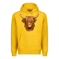 Lemon long haired cow Premium Hoodie - Jasminsmagicworld