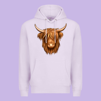 Long Haired Cow Premium Hoodie Designed By Jasminsmagicworld