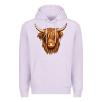 Lilac long haired cow Premium Hoodie - Jasminsmagicworld