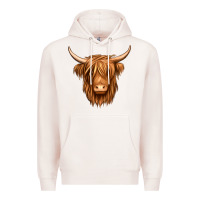 Pale Pink long haired cow Premium Hoodie - Jasminsmagicworld