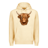 Pina Colada long haired cow Premium Hoodie - Jasminsmagicworld