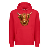 Red long haired cow Premium Hoodie - Jasminsmagicworld
