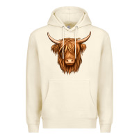 Sandshell long haired cow Premium Hoodie - Jasminsmagicworld