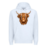 White long haired cow Premium Hoodie - Jasminsmagicworld
