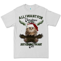 Dove Grey All I Want For Christmas Is You Just Kidding I Want Cats Premium Tee - Bettercallsaul