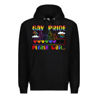 Black gay pride loading please wait Premium Hoodie - LillyAllenDesigns