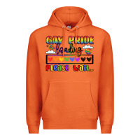 Carrot gay pride loading please wait Premium Hoodie - LillyAllenDesigns