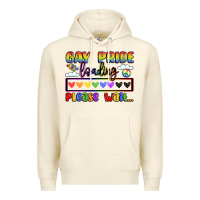 Sandshell gay pride loading please wait Premium Hoodie - LillyAllenDesigns
