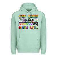 Seafoam gay pride loading please wait Premium Hoodie - LillyAllenDesigns